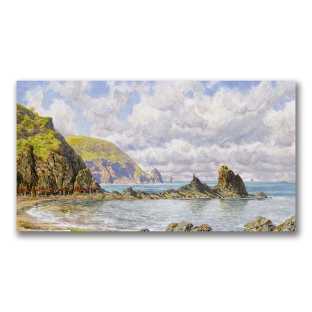 John Brett 'Forest Cove, Cardigan Bay' Canvas Art,35x47